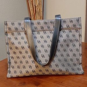 Authentic black and grey Dooney and Bourne purse
